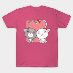 Cats Show Their Love T-Shirt